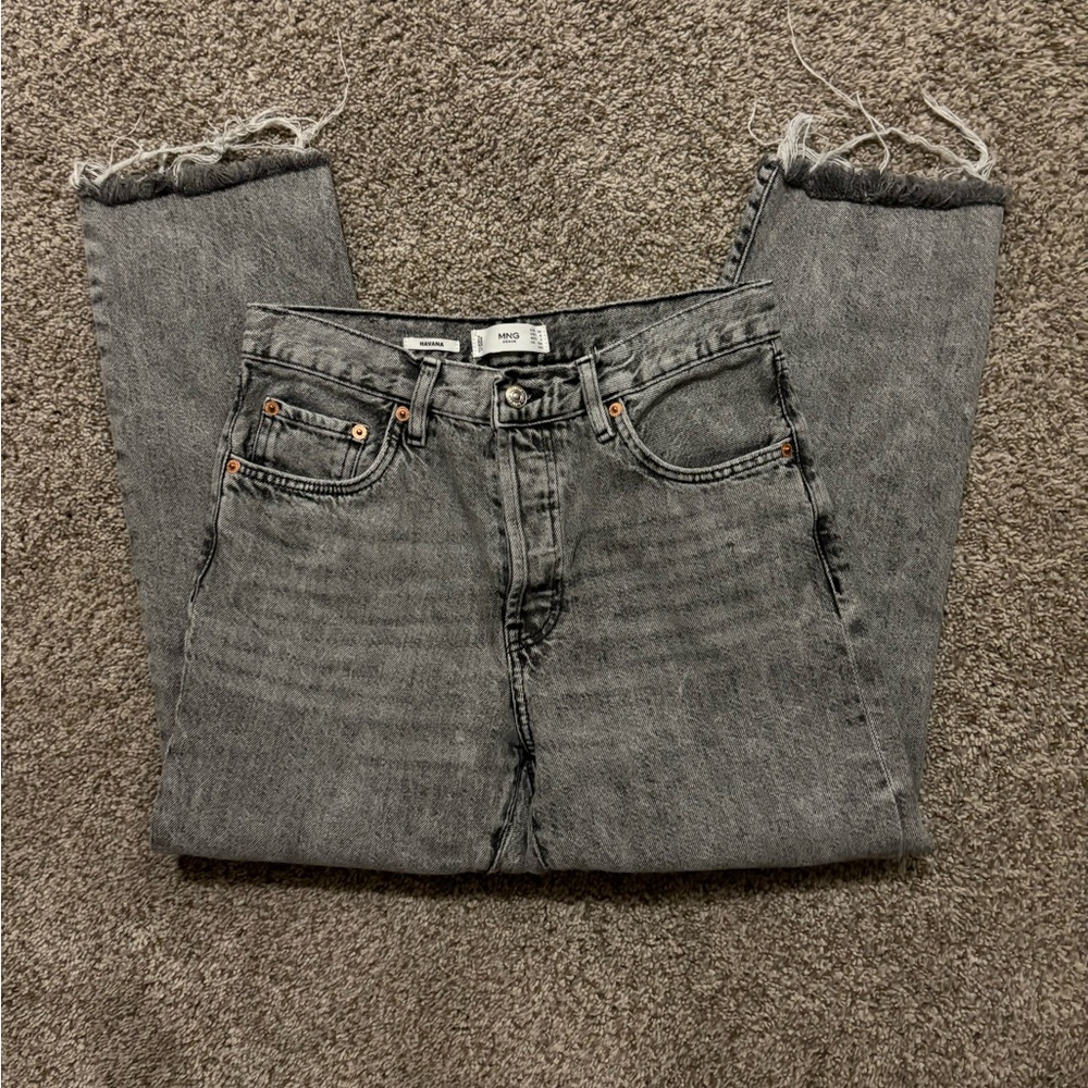 Mango Gray Denim Jeans
